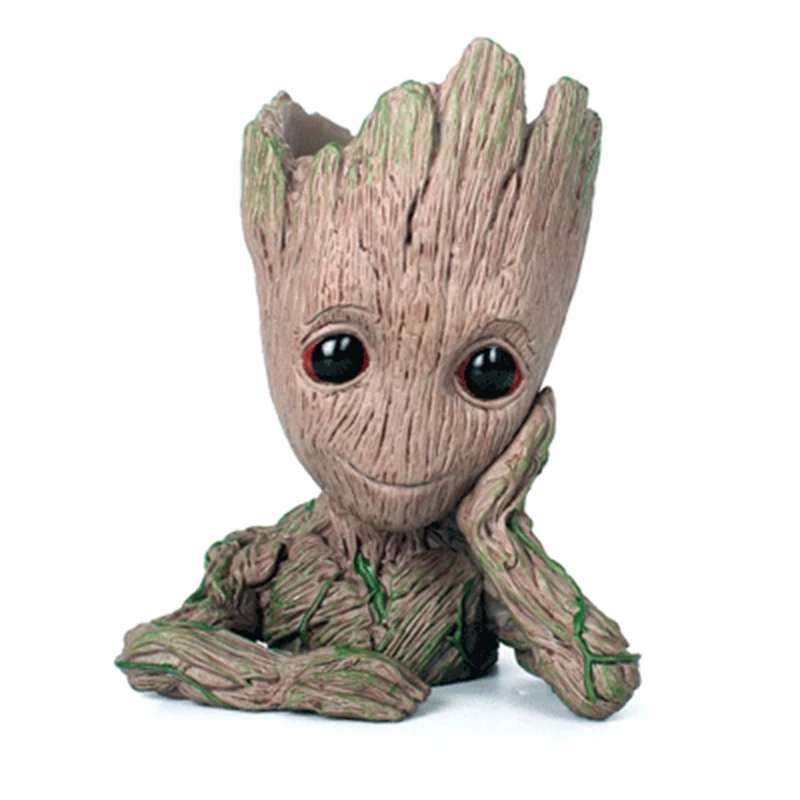 Цветочный горшок для ребенка кашпо Грут плантатор фигурки дерево человек модель