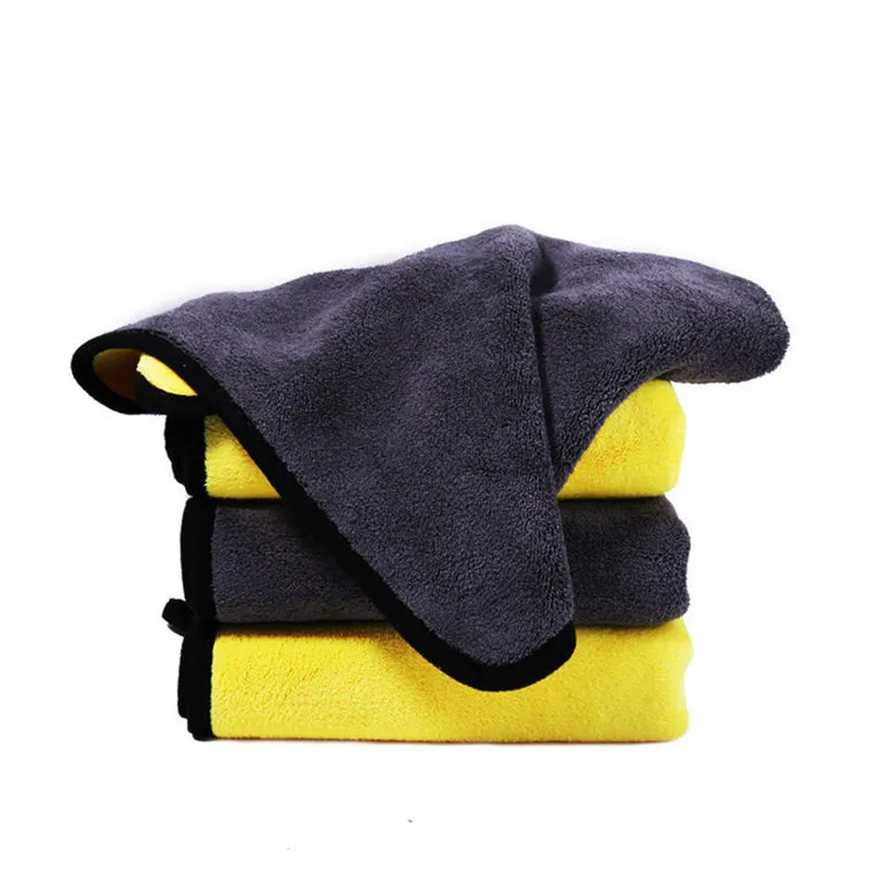 

5pcs Microfiber Car Cleaning Cloth Ultra Soft Set 30x40/60CM Double Thickened Table Window Cleaning Car Wash Cleaning Supplies