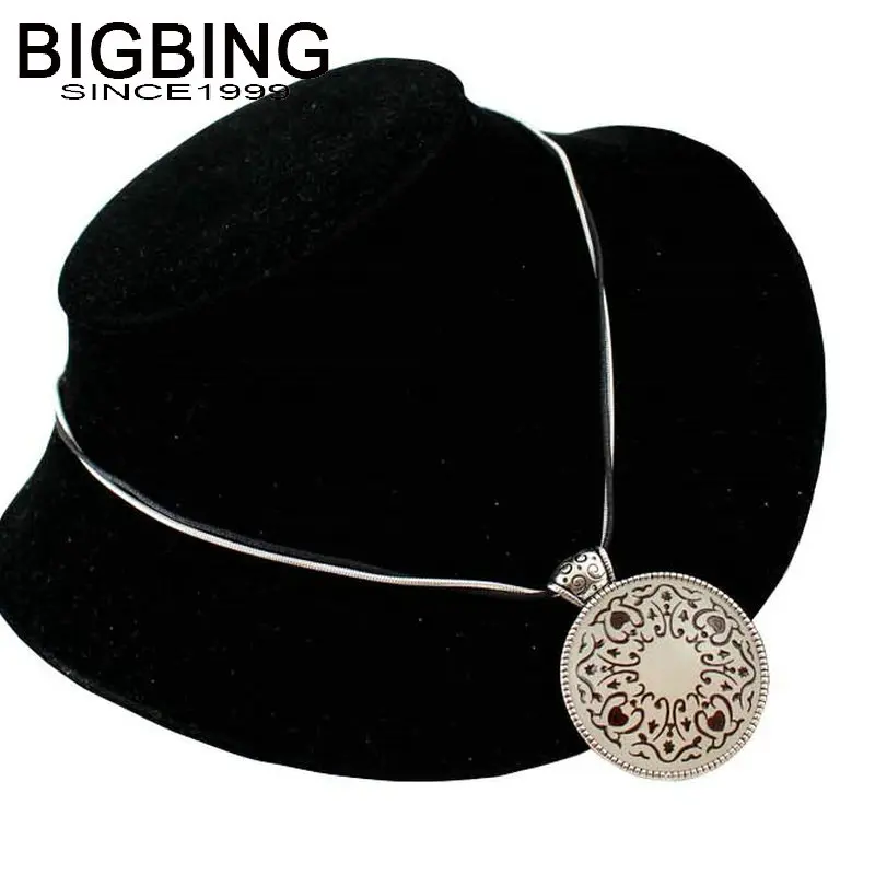 Женское Ожерелье с цветком R167 BIGBING серебряное ожерелье подвеской цепочкой