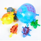 Забавные детские футболки с дуя игрушки динозавров тревожности, игрушка для снятия стресса, надувной воздушный шар с динозавром сожмите мяч Дети Новинка вечерние подарок