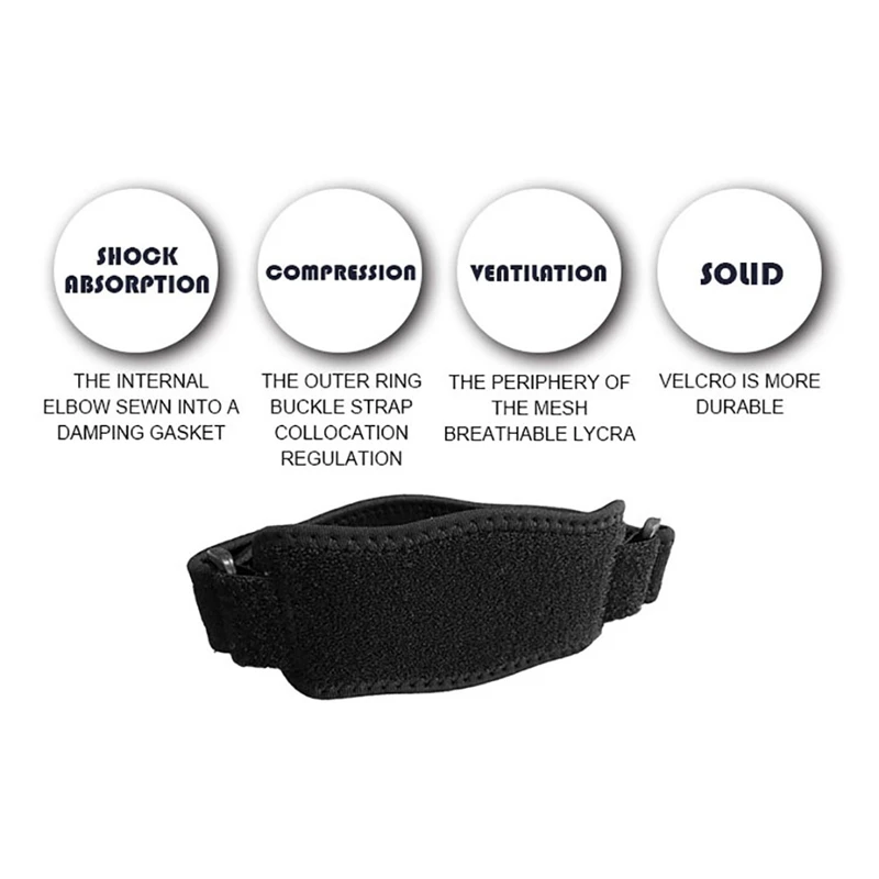 

1PCS Adjustable Elbow Support Guard Pads Tennis Golf Elbow Support Golfer's Strap Elbow Pads Lateral Pain Syndrome Brace
