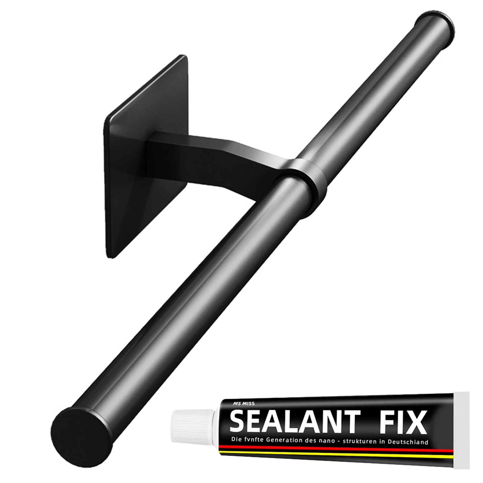 

Hole-free Towel Rack Bathroom Towel Holder Thicken Metal Rack Toilet Paper Bracket Simple And Creative Hanging Towel Helpful