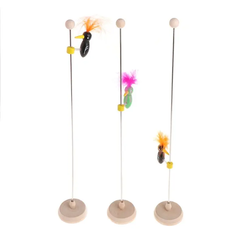 

Funny Woodpecker Pole Vintage Retro Classic Toy Wood Toy Sliding Kids Toy Gift