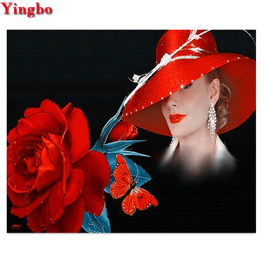 Полноразмерная алмазная живопись Женская Бриллиантовая вышивка сделай сам