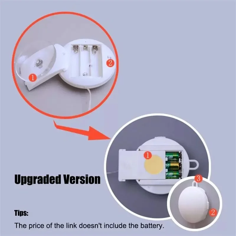 Christmas Round Wall Sticker Shop Garland Curtain String Light Festoon Snowflake Hut for Home Glass Window Decorative | Лампы и