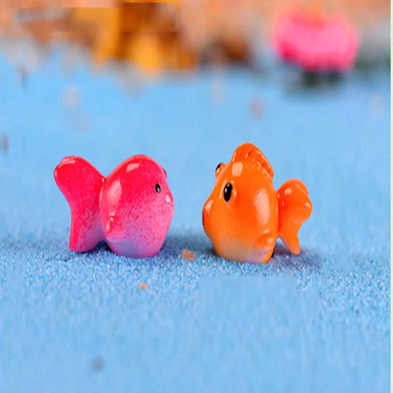 Симпатичная Золотая рыбка имитация аквариума поцелуй Франция романтическая