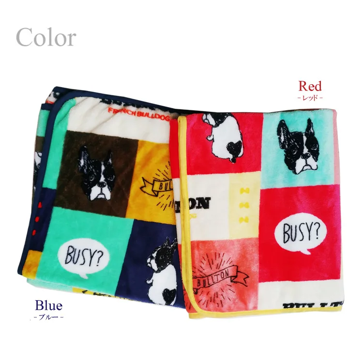 Фланелевое Одеяло с рисунком бульдога для автомобиля офиса кондиционирования