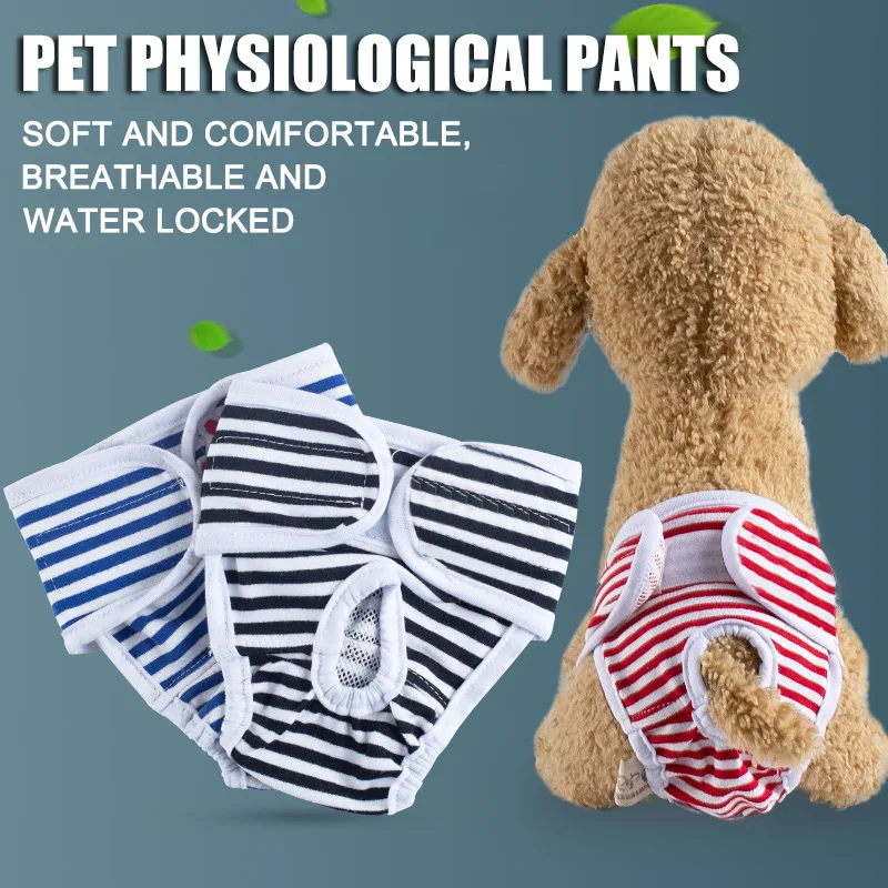 

Female Pet Dog Reusable Sanitary Shorts Physiological Pants Menstruation Panties SAL99