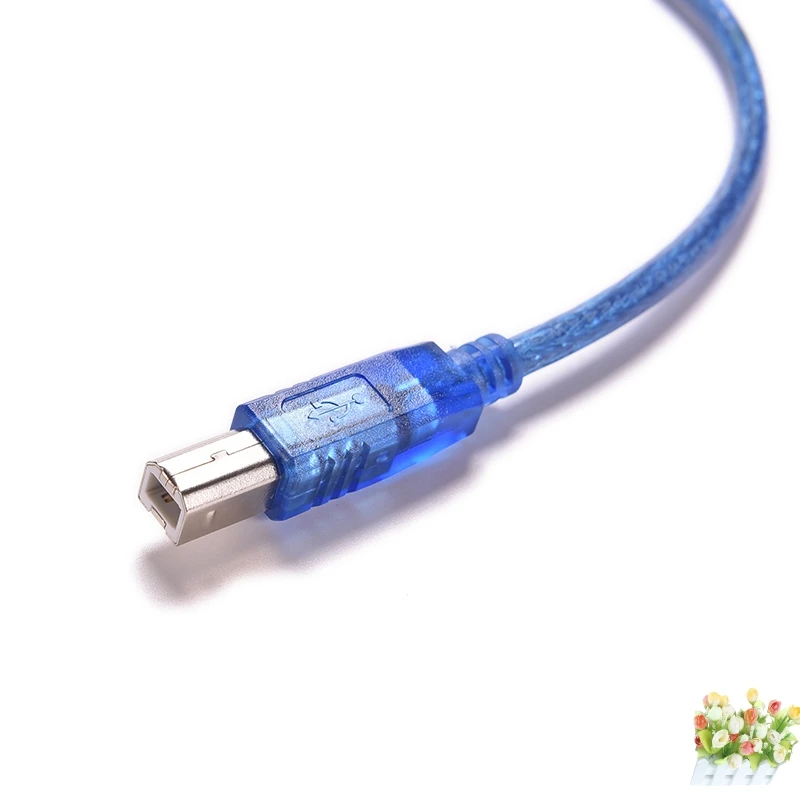1 шт. Кабель для принтера передачи данных Шнур 30 см синий высокоскоростной USB 2 0 A