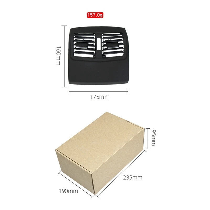 

Applicable to the Exhaust Panel Rear Vent Frame for Mercedes Benz E-Class W212 Rear Air Conditioner 212830454 Black