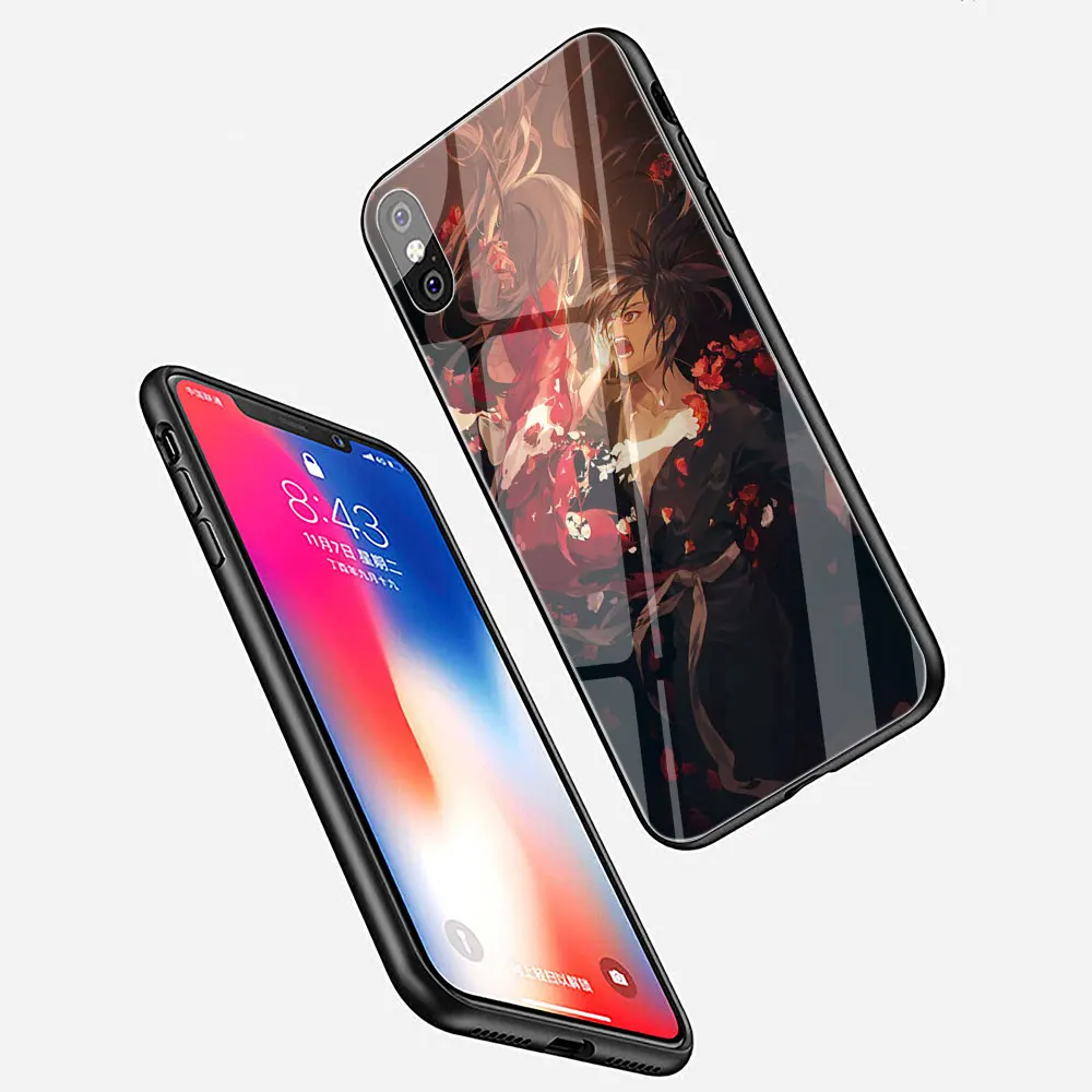 EWAU Dororo аниме закаленное стекло чехол для телефона iPhone 11 Pro 6 6S Plus 7 8 Plus X XS XR XS Max