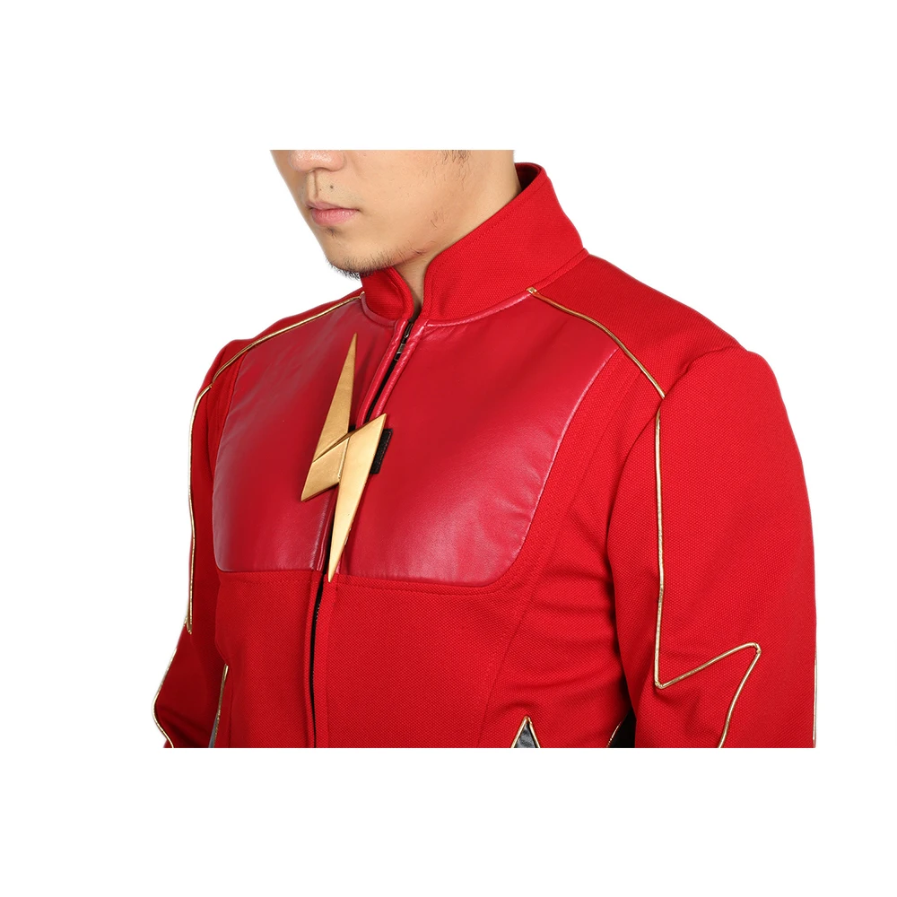 X-COSTUME распродажа 45% скидка флэш сезон 2 Джей костюм garrick для косплея и Хэллоуина подарок для фанатов высокого качества
