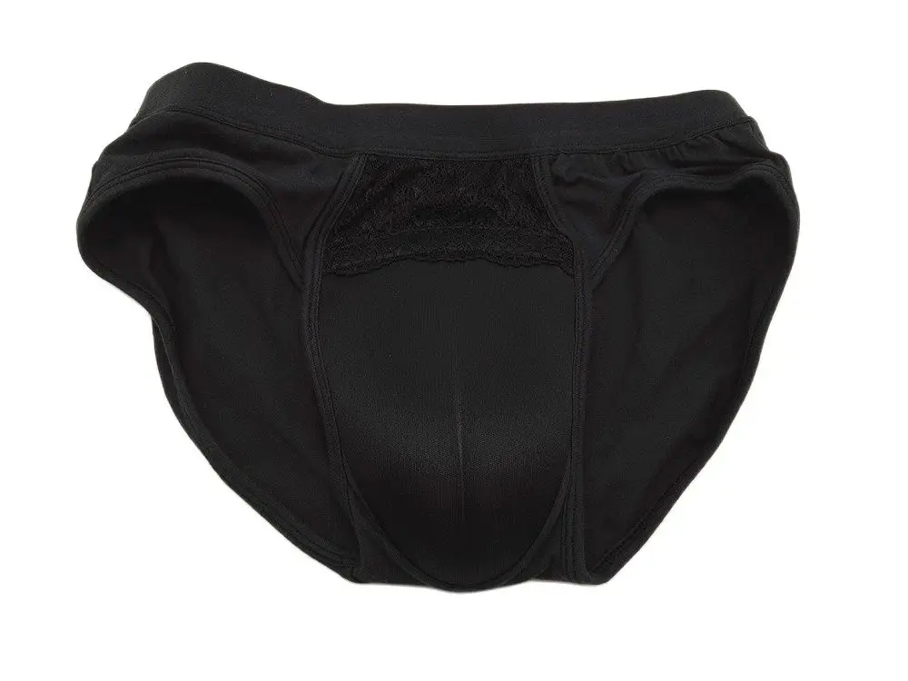 Трансвеститные брюки Control JJ кружевные трусики бежевого и черного цветов