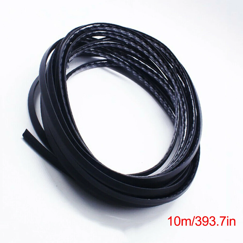 

SALE 10M Car Door Edge Guards Strip U-Shape Carbon Fiber Seal Protector Styling Mouldings Car Exterior Accessories In Stock