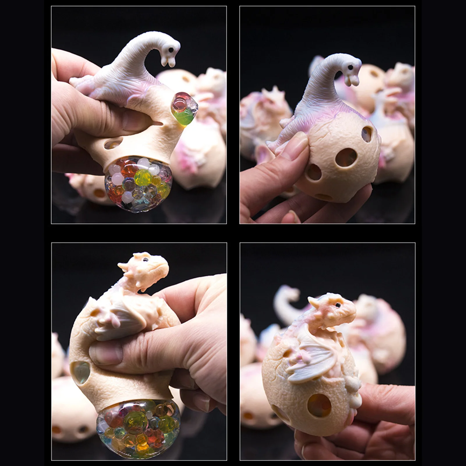 

Dinosaur Colorful Bead Ball Anti Stress Grape Ball Squeeze Relief Vent Toy Kids Toy