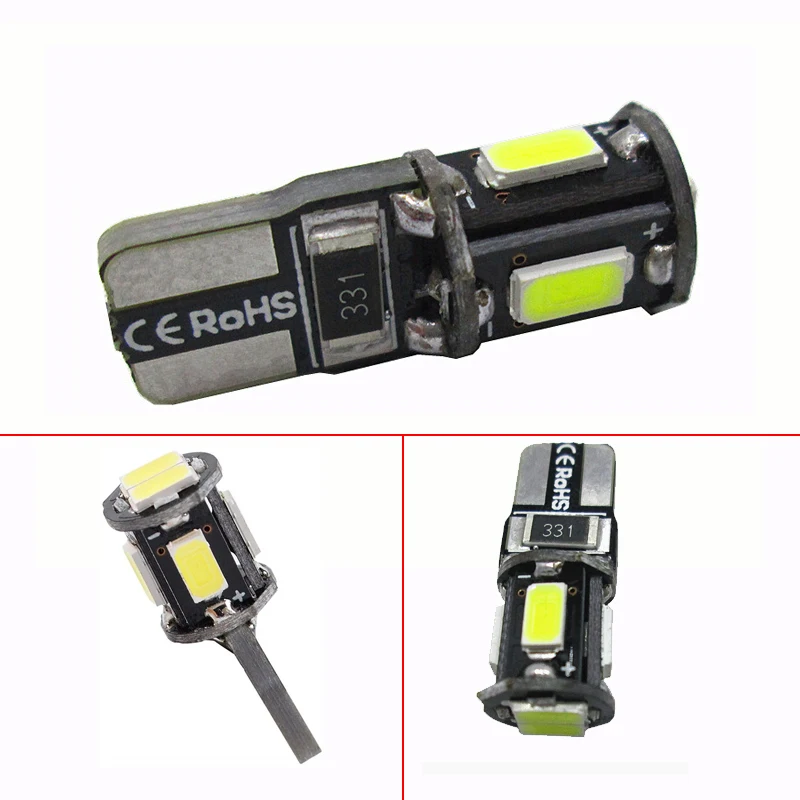 Автомобильный T10 5630 6SMD светодиодный светильник чип 174 168 W5W световой индикатор