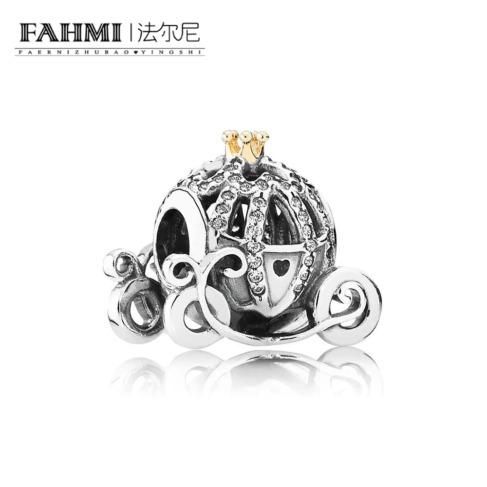 FAHMI 100% Стерлинговое Серебро 925 пробы 1:1 Аутентичные 791573CZ Pompoen Koets браслет