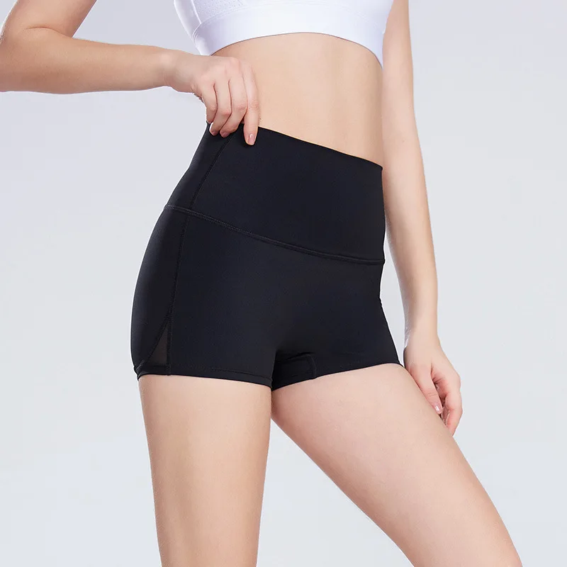 2020 облегающие спортивные шорты с высокой талией для йоги женские нейлоновые из
