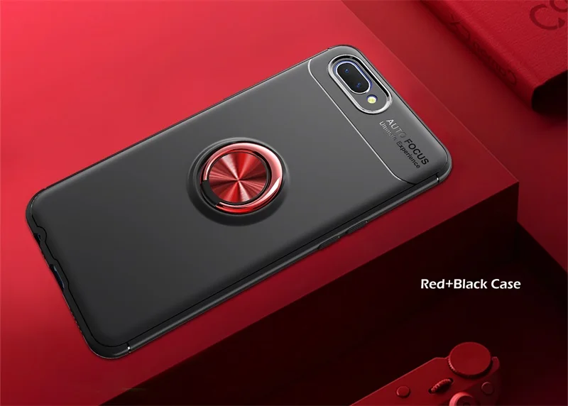 Red Black Чехол a3s для OPPO A3s, чехол 3в1, полная защита корпуса, твердый Роскошный чехол на заднюю панель для OPPO A3S, чехол для телефона s, Ультратонкий чехол - Цвет: Red Black