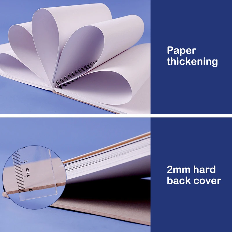 Утолщенная книга для рисования акварелью 30 листов переносная бумага A3/A4/A5 в