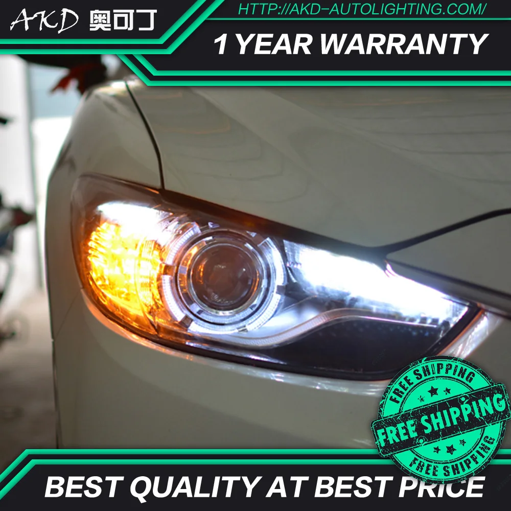 АКД автомобильного тюнинга фара для Mazda 6 mazda6 atenza 2013-2016 светодиодные фары DRL