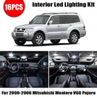 Для Mitsubishi Montero V60 Pajero 2000-2006, автомобильные аксессуары, белый Canbus, без ошибок, светодиодный светильник для салона, светильник для чтения, набор для карты