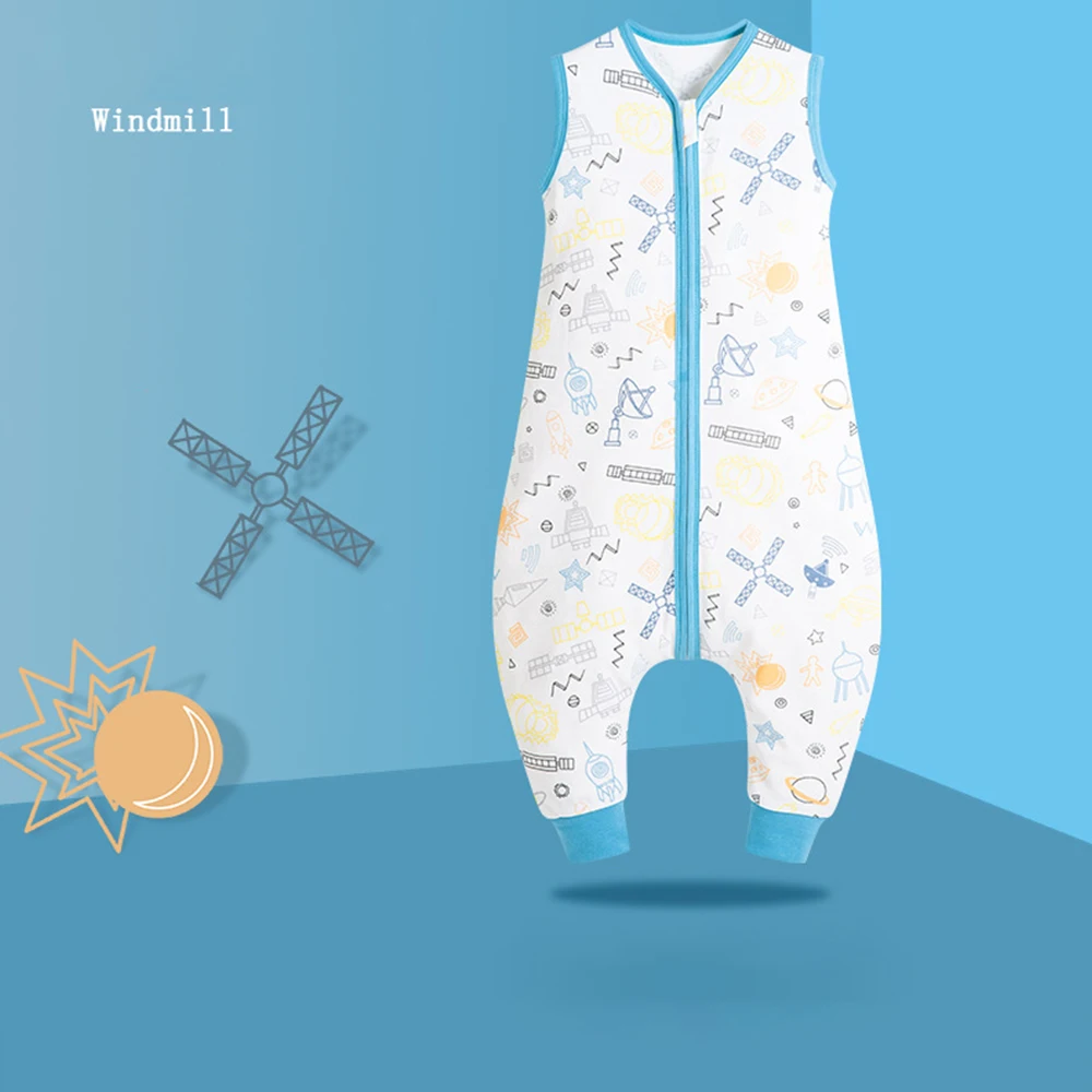 

Baby Sleeping Bag Sleeveless Summer Cotton Gauze Constant Baby Sleeping Bag Four Seasons Thin Anti-kick Quilt Baby Sleep