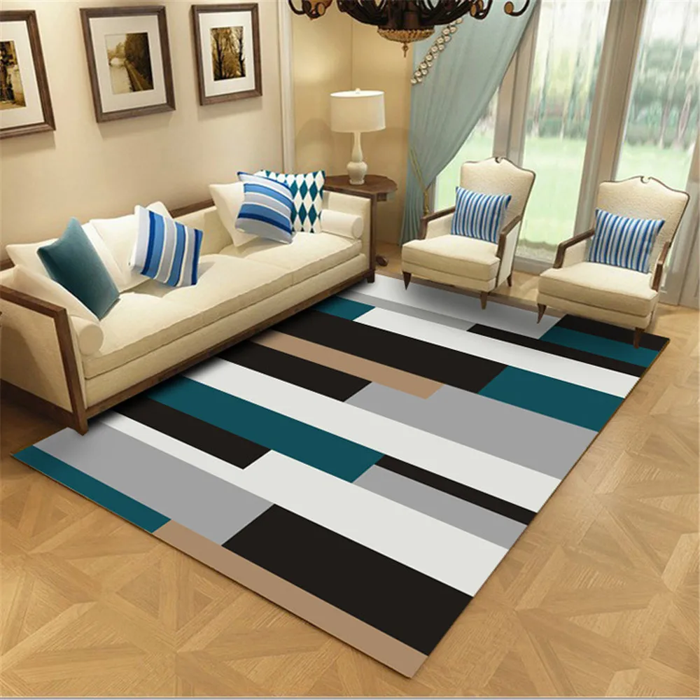 Современный стильный декоративный коврик для коридора фланелевый прикроватный