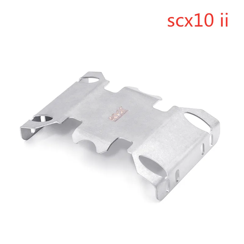 Armadura de chasis de acero inoxidable, protector de chasis inferior Universal, tablero antiara&ntilde;azos para Axial SCX10 90046 90047 RC, 1 unidad-0