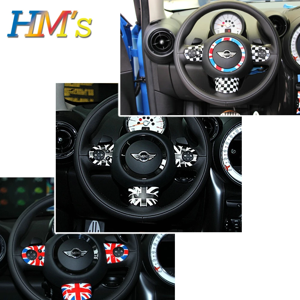 Наклейки на рулевое колесо для MINI Cooper Countryman R60 Clubman R55 декоративные наклейки Mini R56