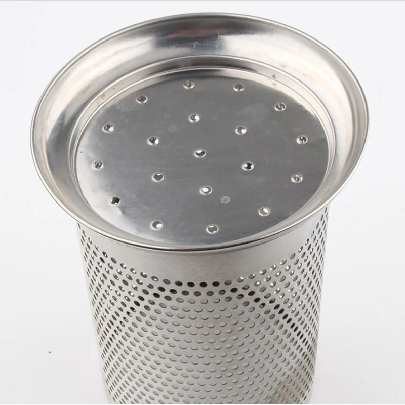 Kitchen Tableware Storage Tube Racks Stainless Steel Cutlery Chopsticks Spoon Fork Stationery Cosmetic Rack Drain Holder | Дом и сад