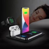 15w wireless charging stand mobile phone 4 in 1 wireless charge mobile phone wireless charging headphone charger iwatch stand