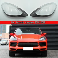 car lamp shell masks front headlight cover lens glass headlamps transparent lampshade for porsche cayenne 2018 2020