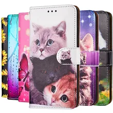 Leather Phone Case For Huawei P20 Pro P8 P9 P10 Lite Honor 5X 6C 6X 8 10 Mate 7 8 9 10 Lite P Smart Card Holder Wallet BackCover