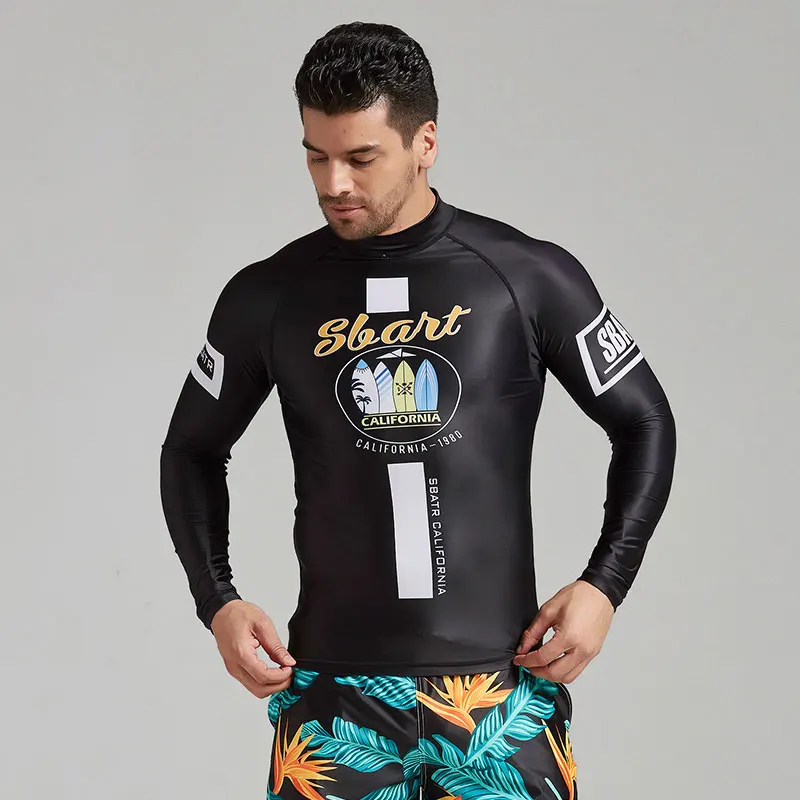 Мужская компрессионная рубашка с длинным рукавом принтом|Комбинезоны| |