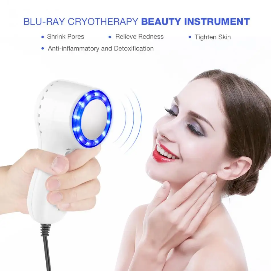 Blue Ray Beauty Machine холодный молоток криотерапия ледяное исцеление для лица Подтяжка