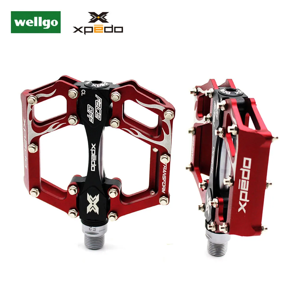 Велосипедная педаль Wellgo XPEDO XMX11AC цветные алюминиевые 6061 экструдированные