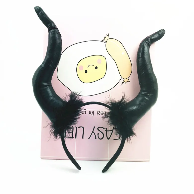 Maleficent дьявол рог ободок с рогом повязка для волос вечерние сувениры хэллоуин