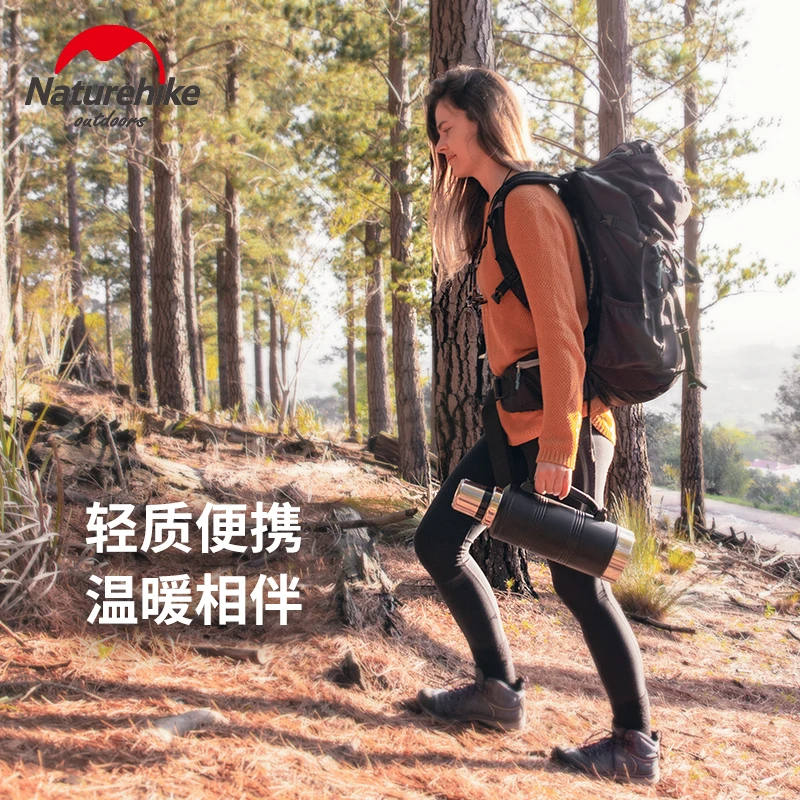 Naturehike 1.2L наружная двухслойная Вакуумная бутылка из нержавеющей стали спортивные