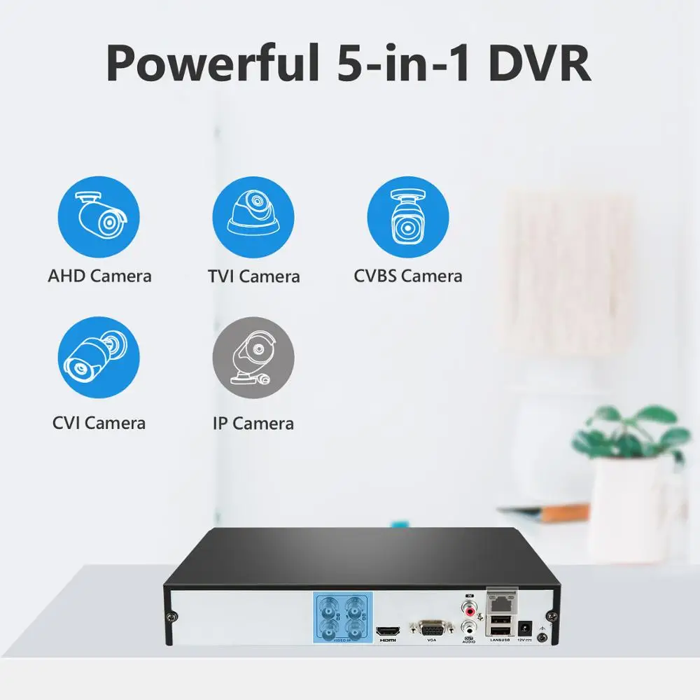 SANNCE 4CH HD 1080P CCTV система Выход DVR 2.0MP камеры безопасности ИК ночной
