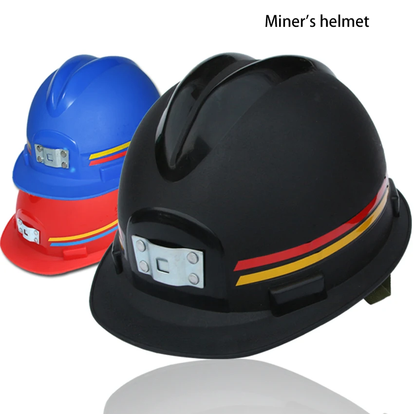 

Miner's Safety Helmet Underground Working Helmet Damping Cotton Adjustable Hard Hat ABS Anti-static Miner hat for Construction