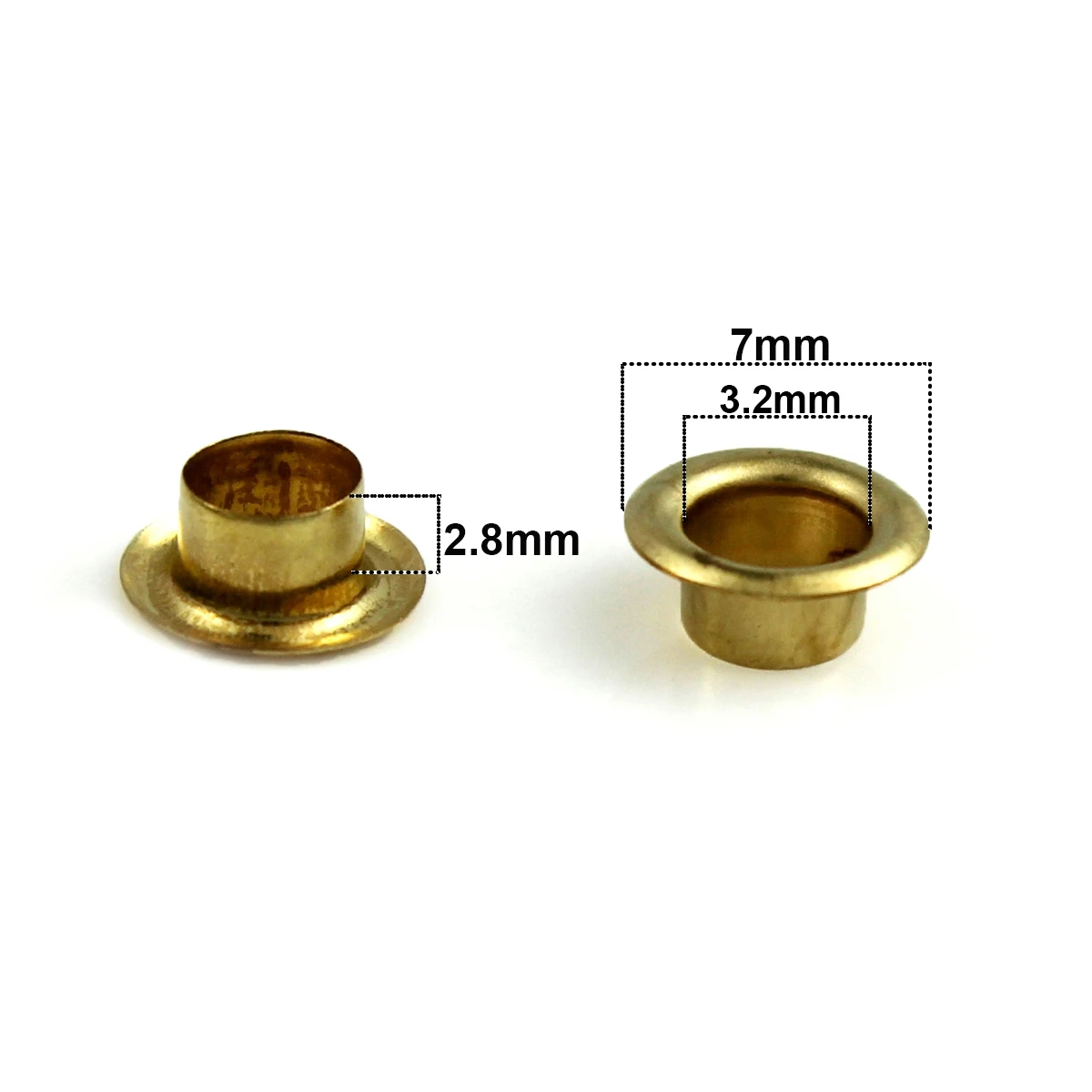 100 комплектов 3 5 мм латунные проушины с шайбой кожаные ремесла ремонт круглые для