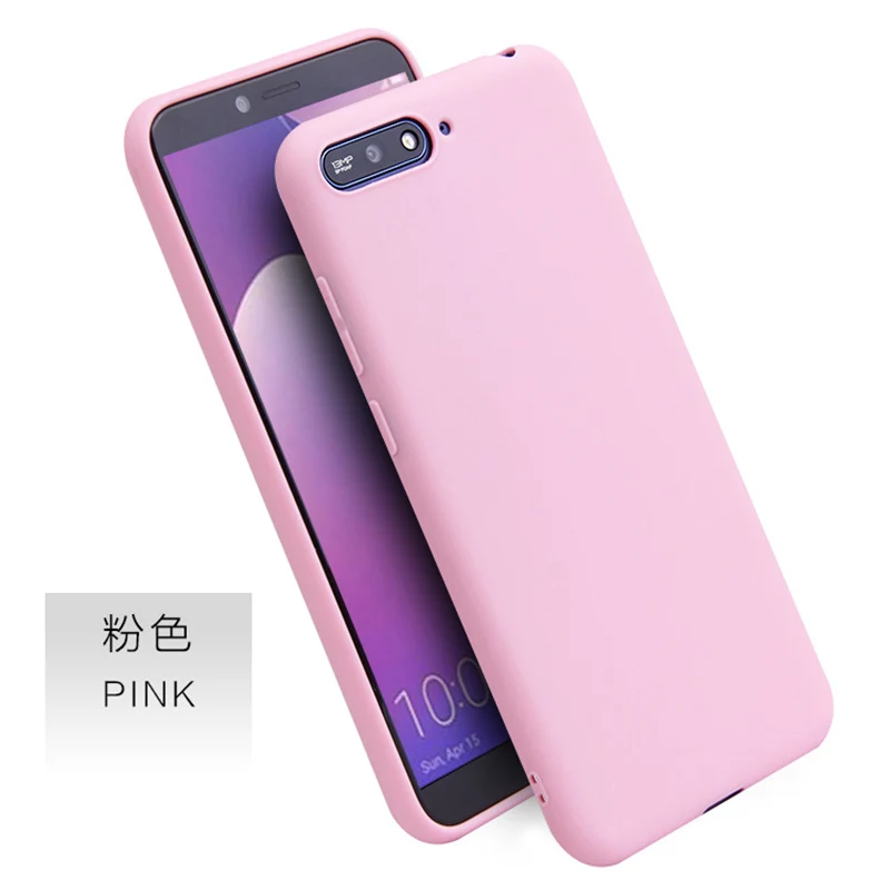 Huawei Y9 Y5 Y6 Y7 Prime 2018 Карамельный цвет чехол для Honor 6A 6C 7A 7C Pro 5X 6X 7X 8X мягкий на 8 9 10 Lite V10 |
