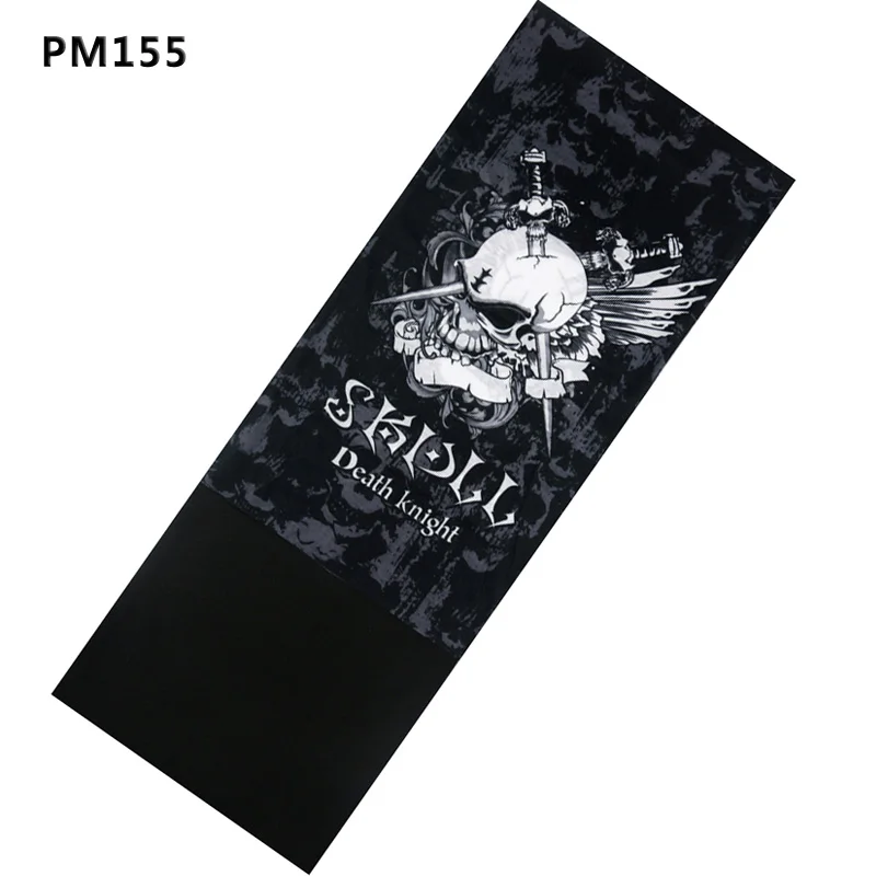 PM155 Новая модная зимняя Флисовая теплая Волшебная бандана для шеи, шарф, повязка на голову, шарф унисекс с черепом, многофункциональный бесшовный трубчатый шарф - Цвет: PM155