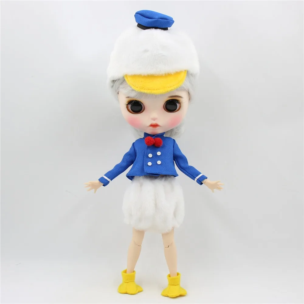 Ледяная фабрика Blyth Кукла Одежда личка игрушка утка костюм милая одежда Дональд Дак наряд