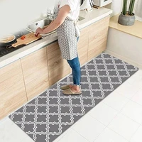 2021 long kitchen mat microfiber trellis carpet non slip floor mat bathroom absorbent carpet home entrance doormat home supplies