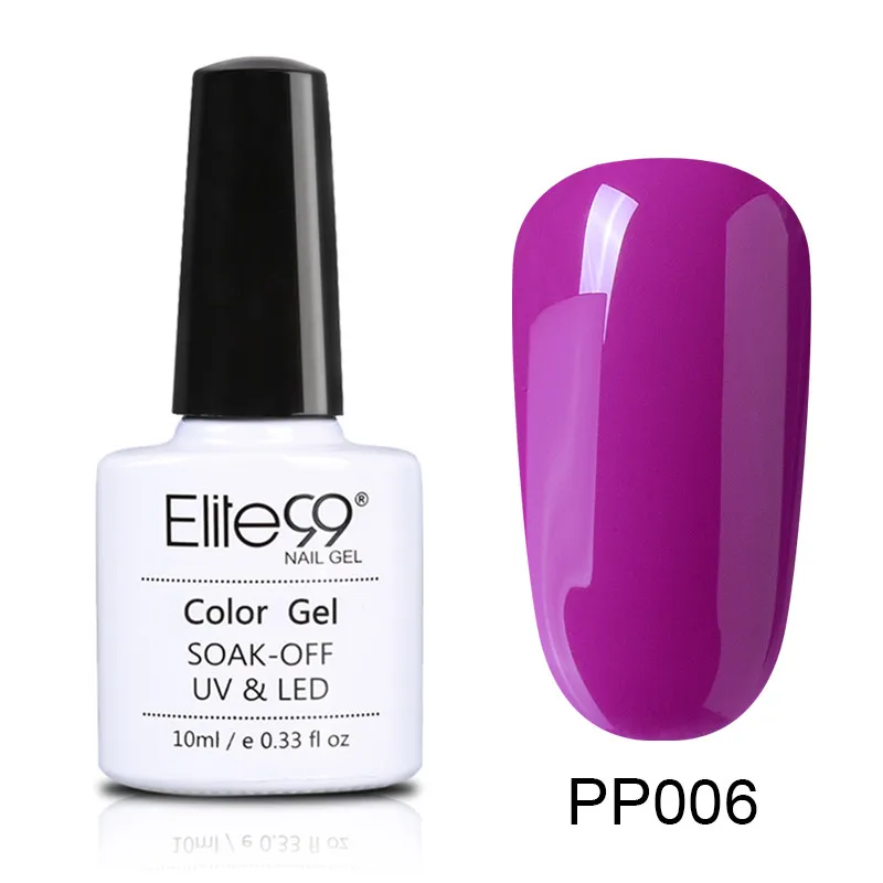 PP006 Elite99 лак для ногтей винно-Красного цвета серия Гель лак для ногтей отмачиваемый матовый эффект УФ гель Гибридный лак Полупостоянный маникюр - Цвет: PP006