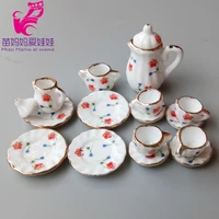 112 18 bjd doll house accessories ceramic tableware tea cup of different colors for 11 5 doll house decoration