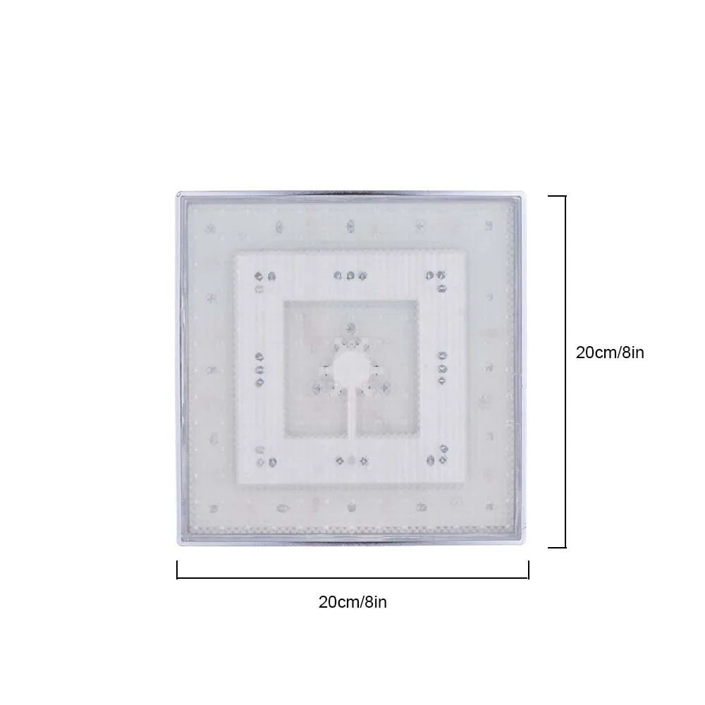 8 дюймов ABS квадратный дождевой светодиодный изменяющий насадку для душа