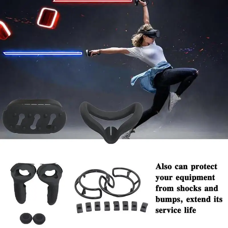 

For Oculus Quest2 Silicone handle protective cover All-in-one Set VR Handle Set Accessories For Oculus Quest 2 New